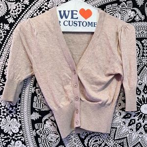 Ambiance cropped button down cardigan
